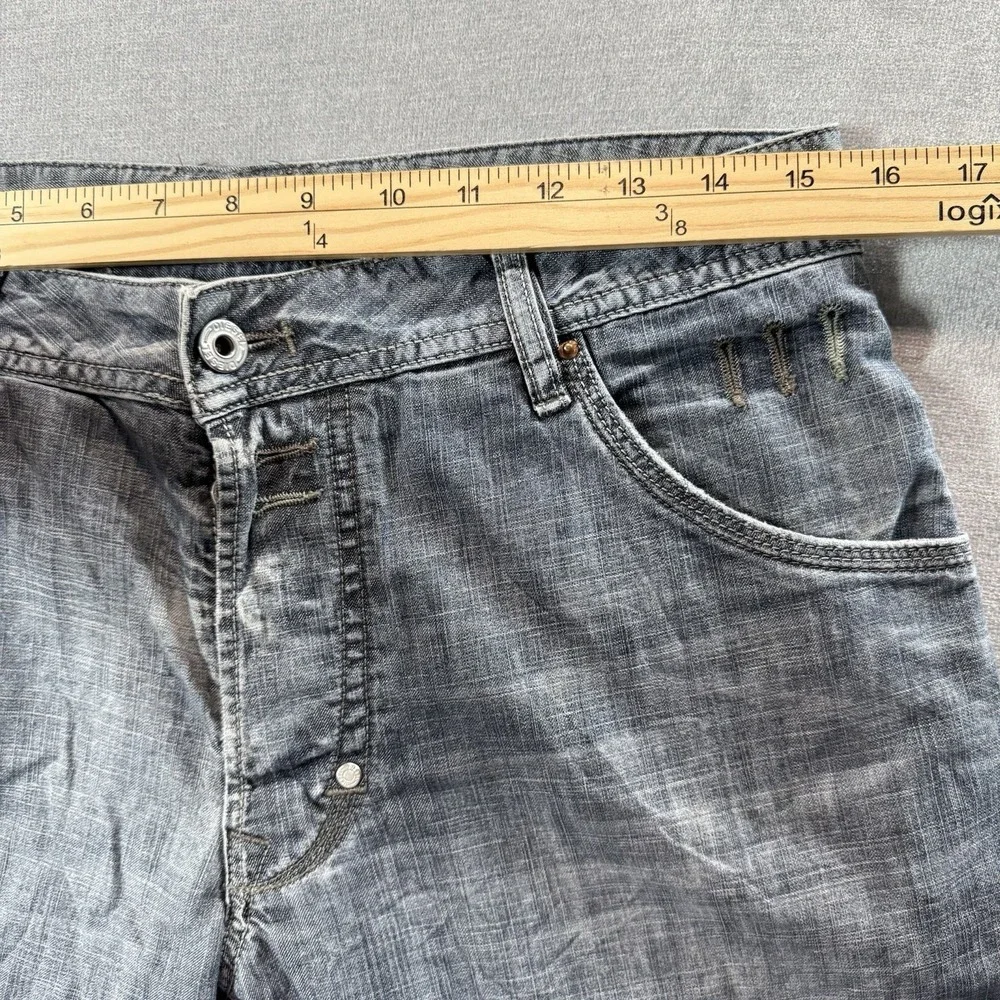 Diesel‎ Jeans Men 31x30 Gray Blue Bumix Tapered Leg Lightweight Button Fly Italy
